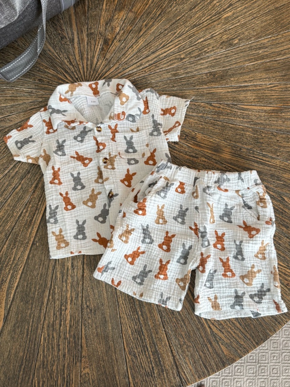 Bunny Print Cotton Set